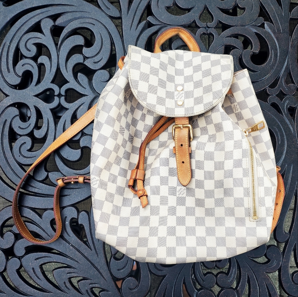FINAL DROP!! Authentic Louis Vuitton Damier Azur Sperone Backpack